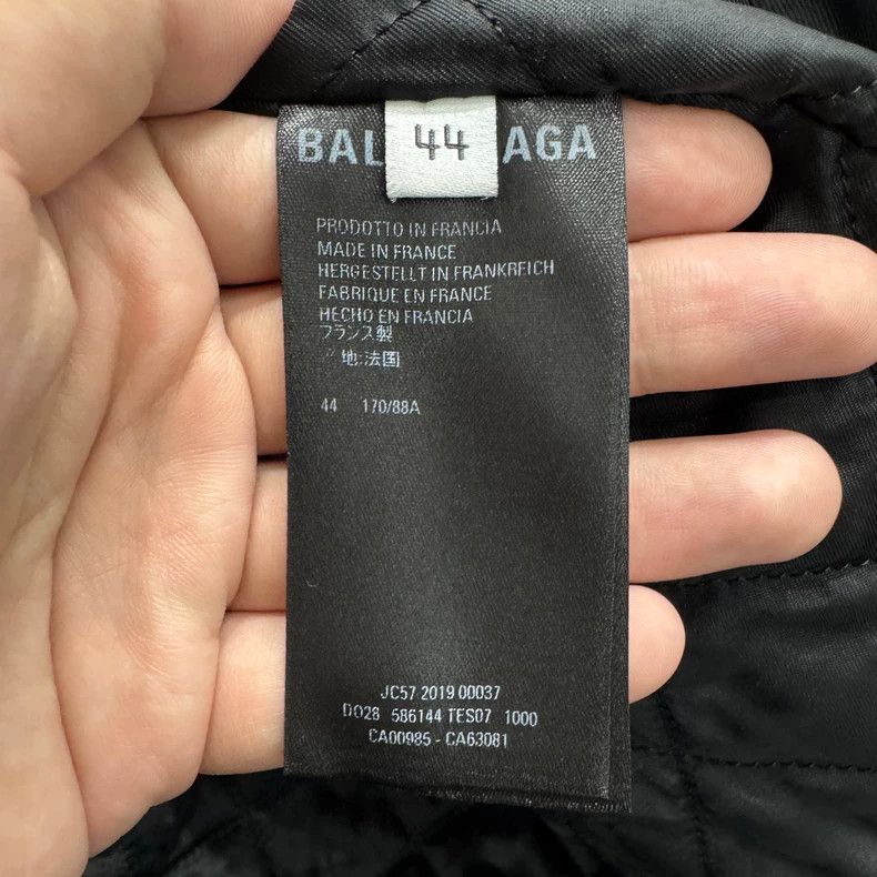 Balenciaga Balenciaga Leather Jacket with Cotton Padding-zp Size US S / EU 44-46 / 1 - 4 Thumbnail