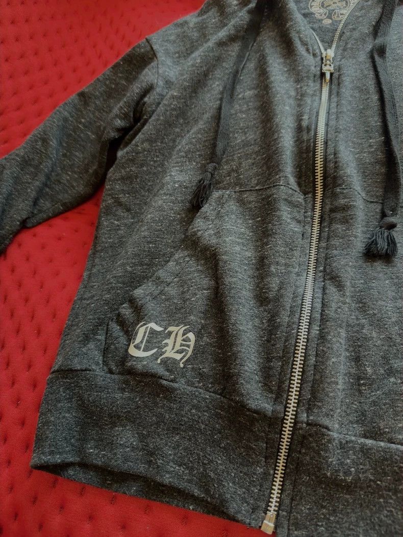 Chrome Hearts Deep Grey Hooded Zip Sweatshirt Size US XS / EU 42 / 0 - 2 Thumbnail