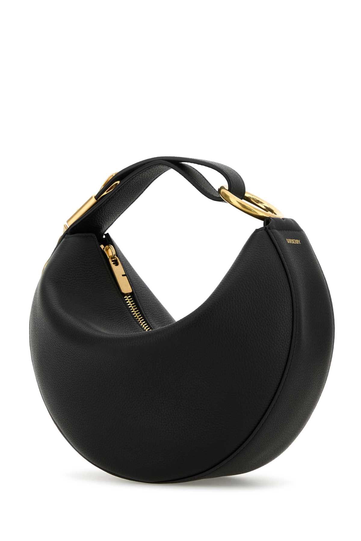 Burberry Black Leather Handbag Size ONE SIZE - 2 Thumbnail