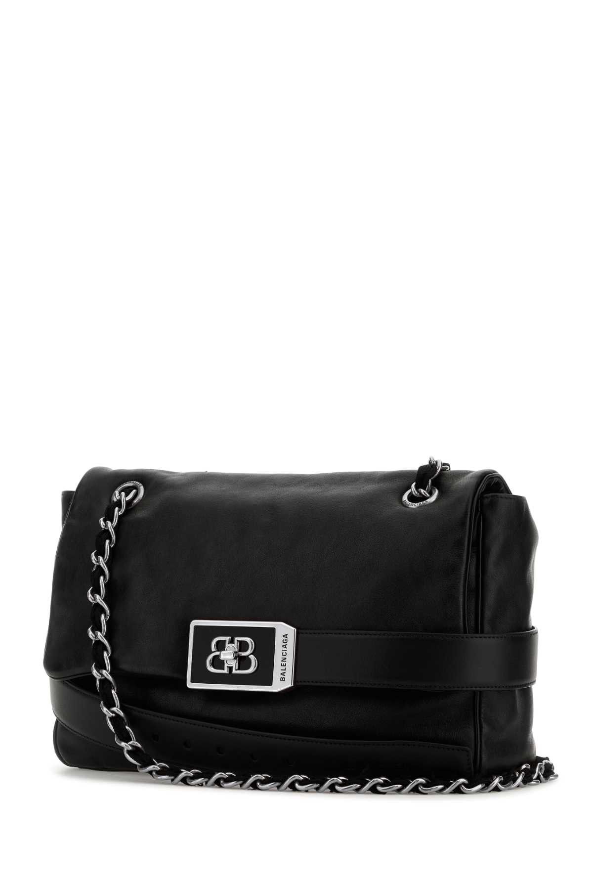 Balenciaga Black Leather Modu Shoulder Bag Size ONE SIZE - 2 Thumbnail