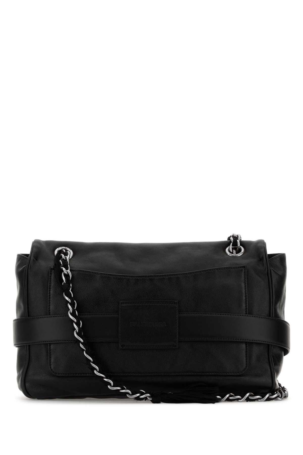 Balenciaga Black Leather Modu Shoulder Bag Size ONE SIZE - 3 Thumbnail