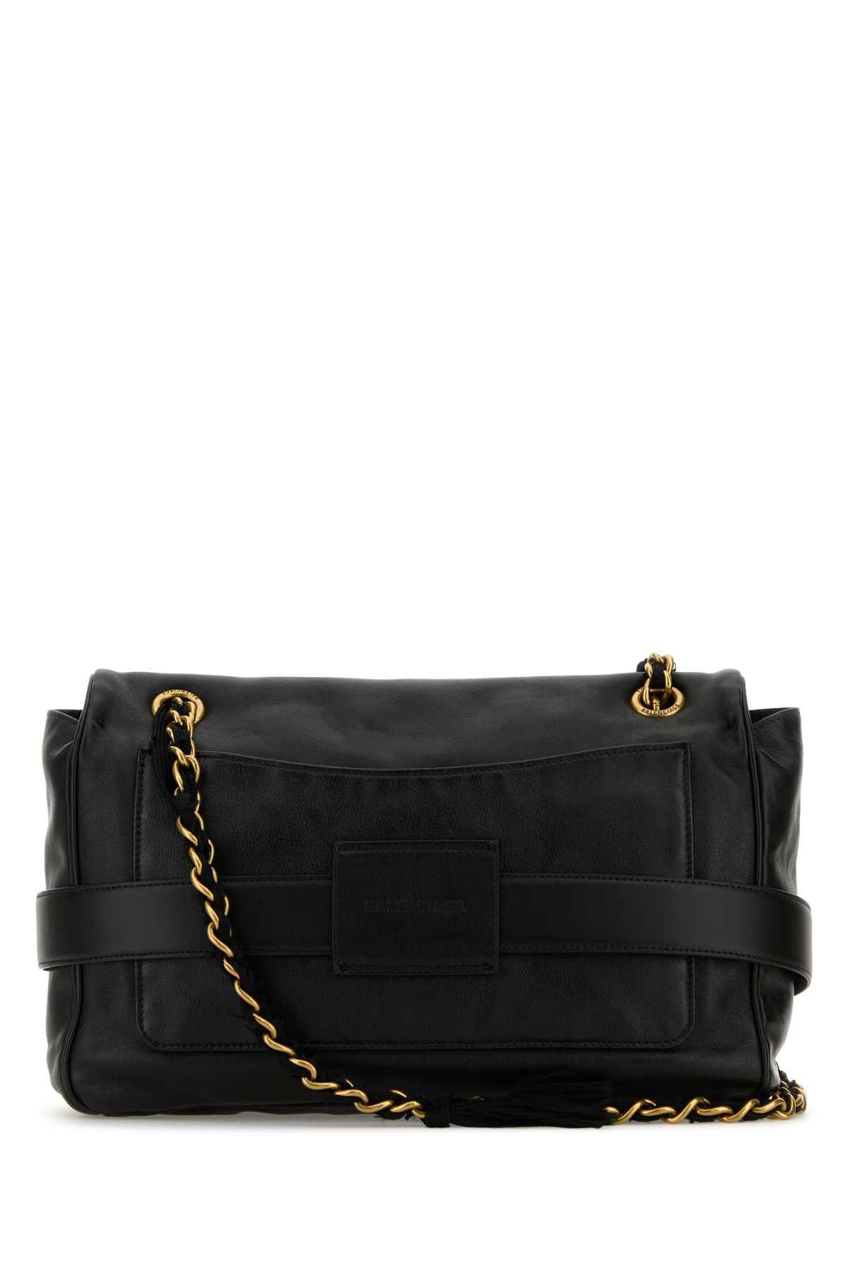 Balenciaga Black Leather Medium Modu Shoulder Bag Size ONE SIZE - 3 Thumbnail