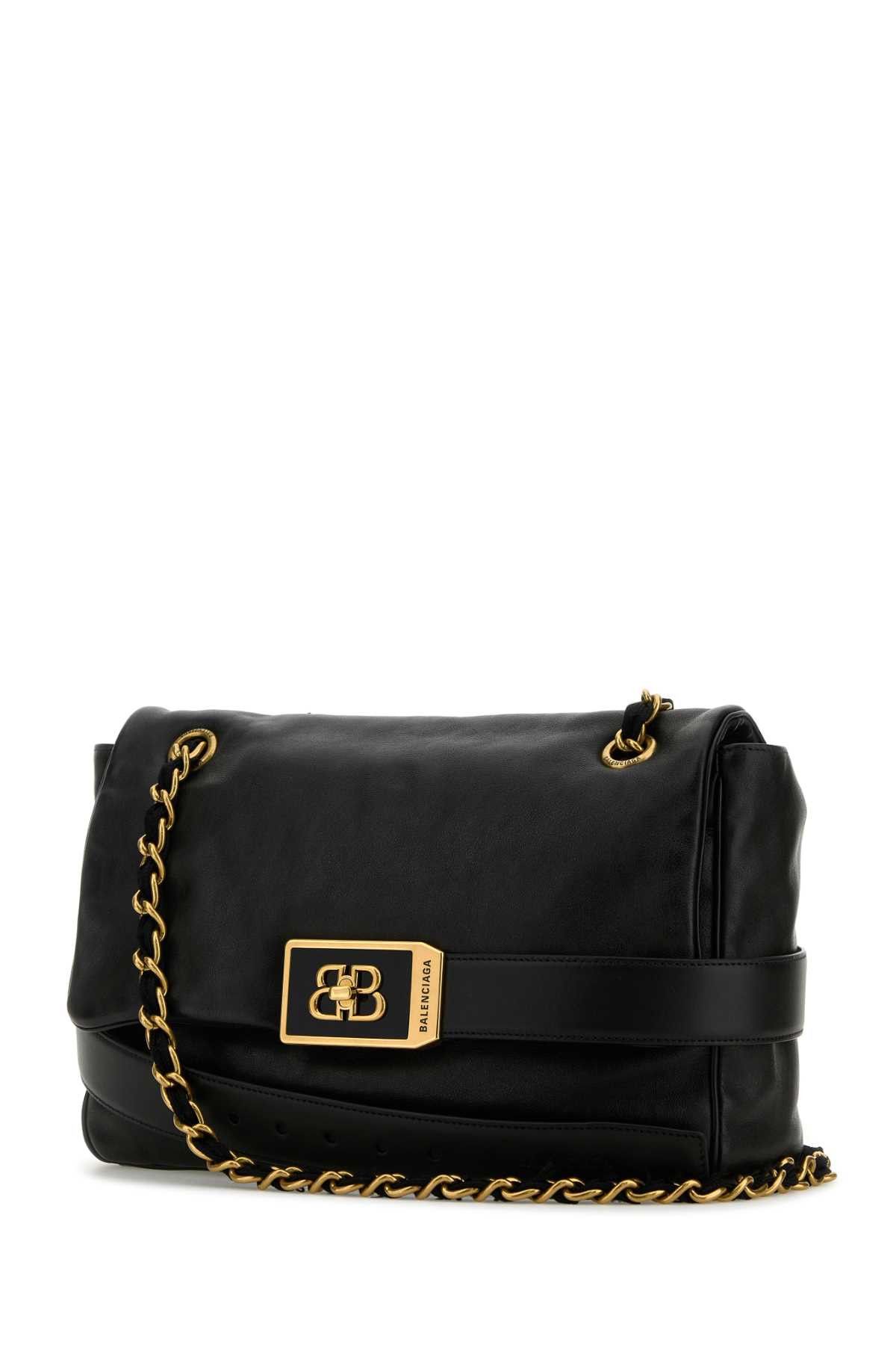 Balenciaga Black Leather Medium Modu Shoulder Bag Size ONE SIZE - 2 Thumbnail