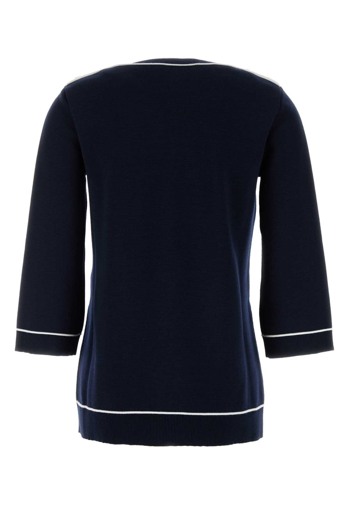 Gucci Navy Blue Wool Oversize Sweater Size XS / US 0-2 / IT 36-38 - 2 Thumbnail