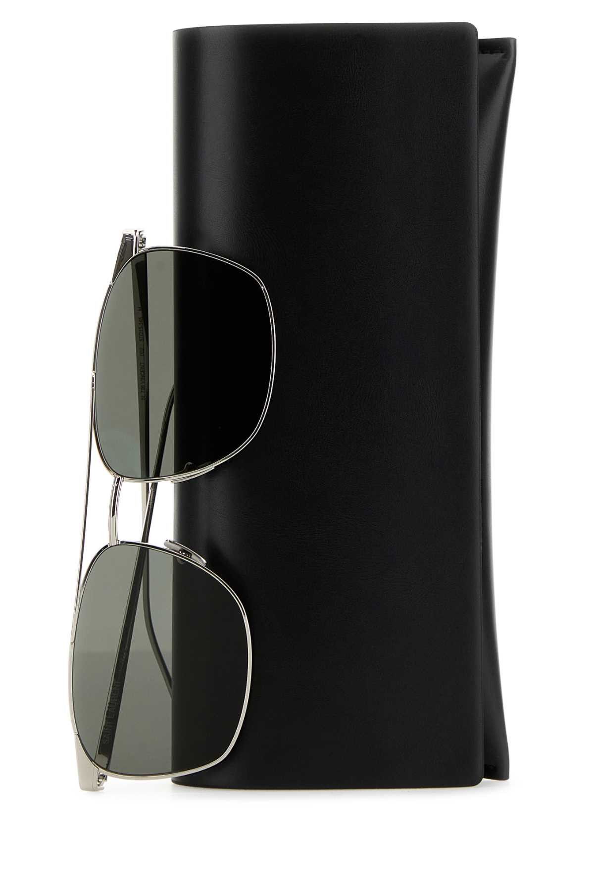 Saint Laurent Paris Silver Metal Sl 796 Sunglasses Size ONE SIZE - 3 Thumbnail