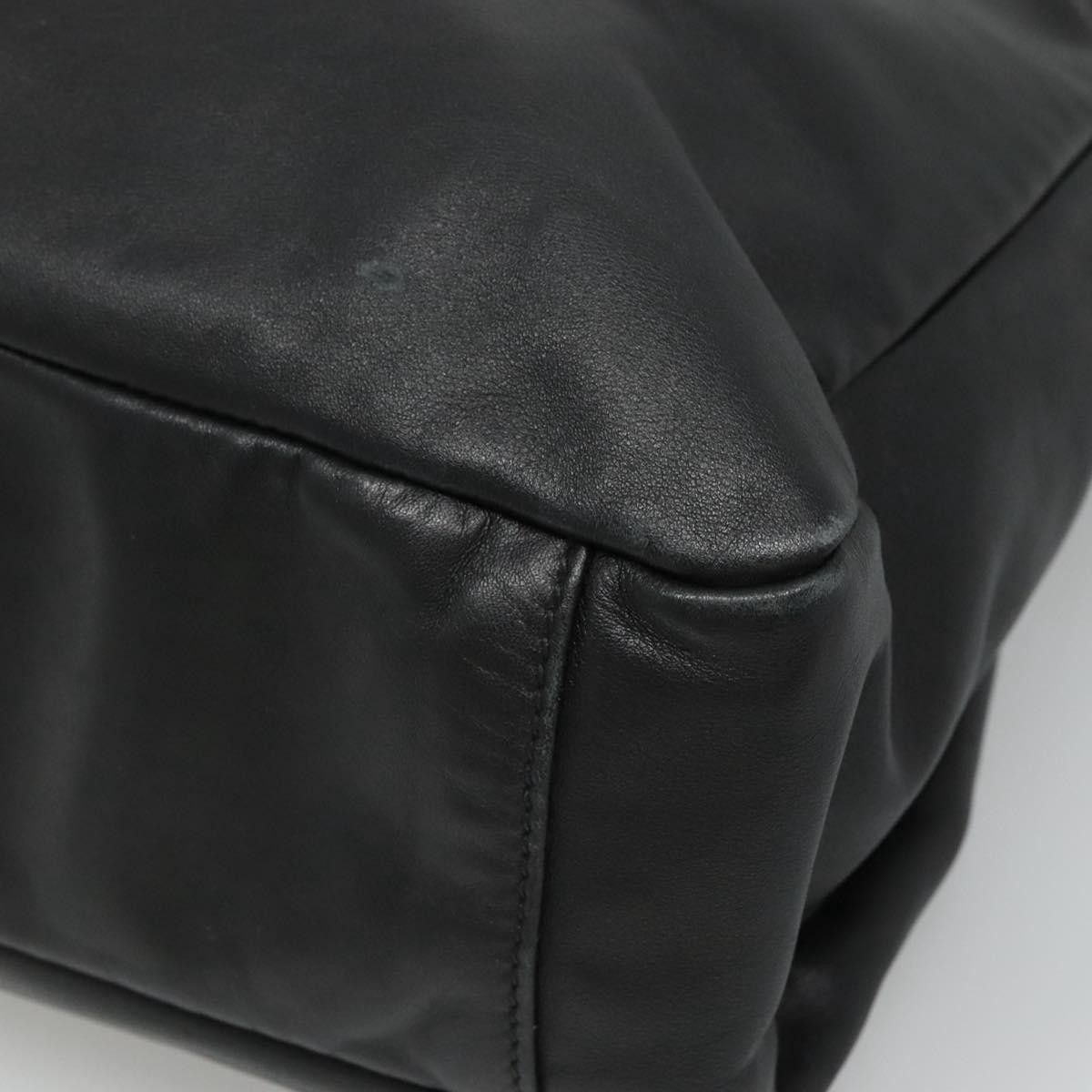 Prada Black Leather Tote Bag (Pre-Owned) Size ONE SIZE - 16 Thumbnail