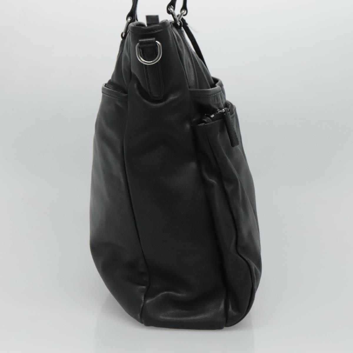 Prada Black Leather Tote Bag (Pre-Owned) Size ONE SIZE - 3 Thumbnail