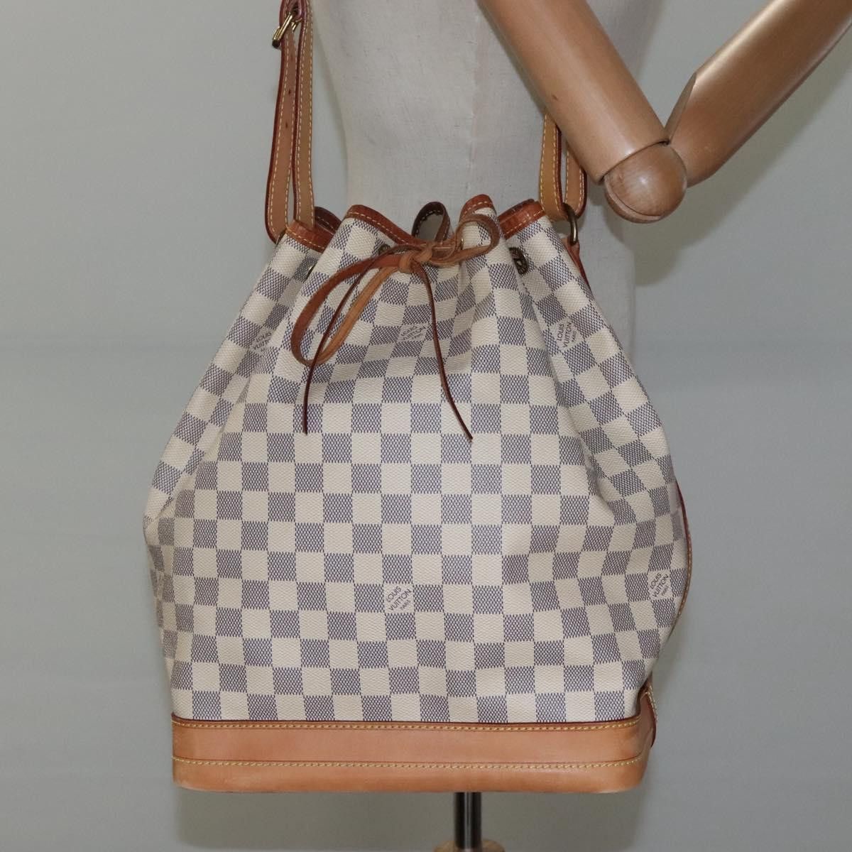 Louis Vuitton Noé White Canvas Shoulder Bag (Pre-Owned) Size ONE SIZE - 16 Thumbnail