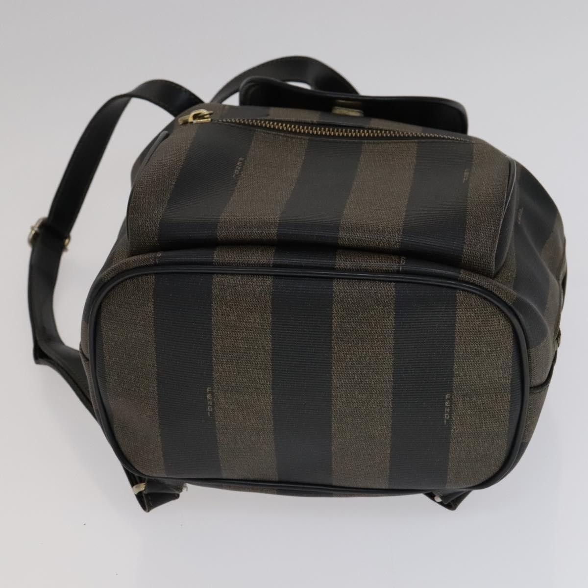 Fendi Pequin Brown Canvas Backpack Bag (Pre-Owned) Size ONE SIZE - 20 Thumbnail