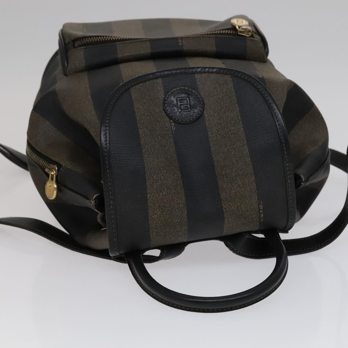 Fendi Pequin Brown Canvas Backpack Bag (Pre-Owned) Size ONE SIZE - 17 Thumbnail