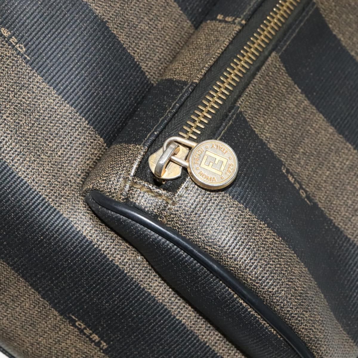 Fendi Pequin Brown Canvas Backpack Bag (Pre-Owned) Size ONE SIZE - 11 Thumbnail