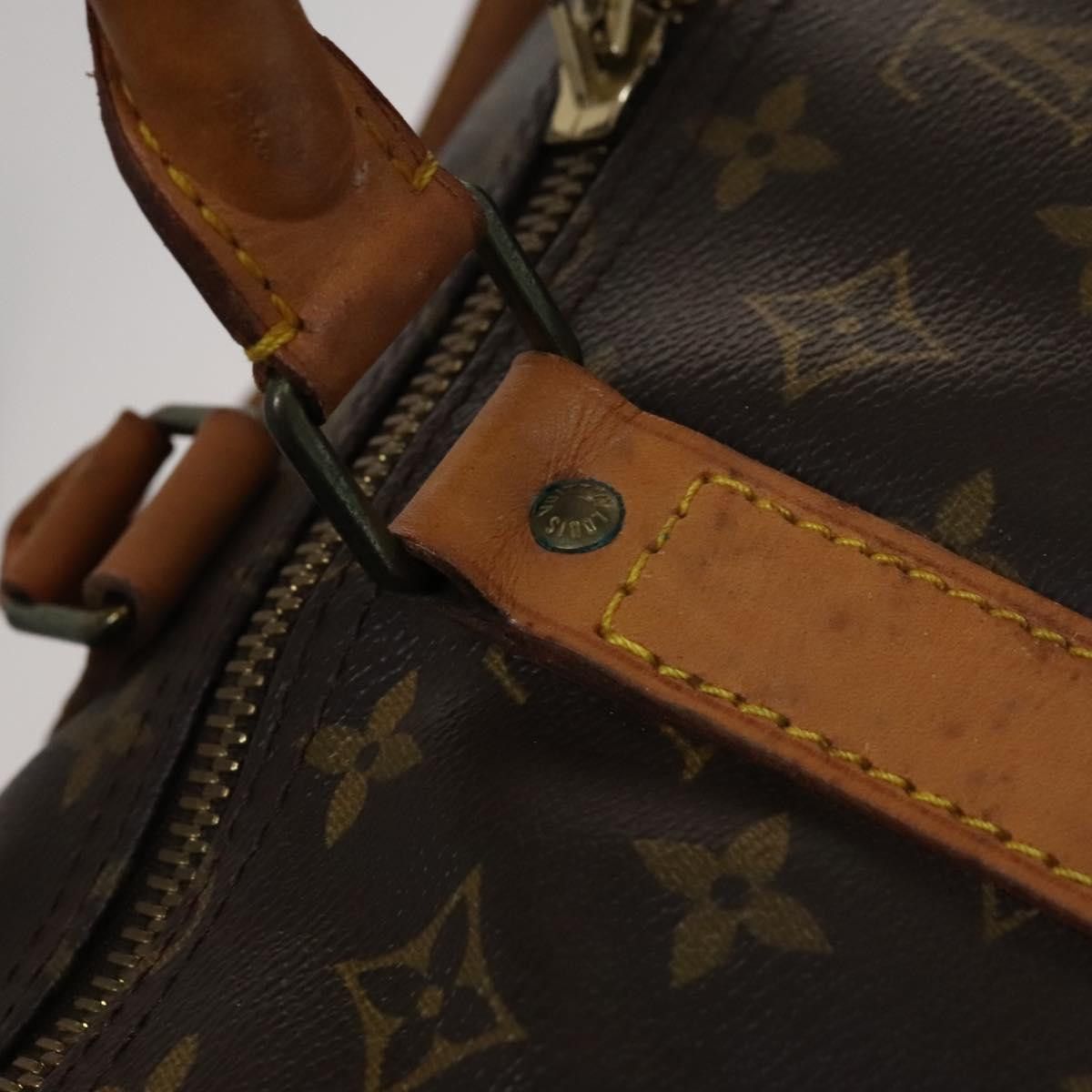 Louis Vuitton Keepall 60 Brown Canvas Travel Bag (Pre-Owned) Size ONE SIZE - 12 Thumbnail
