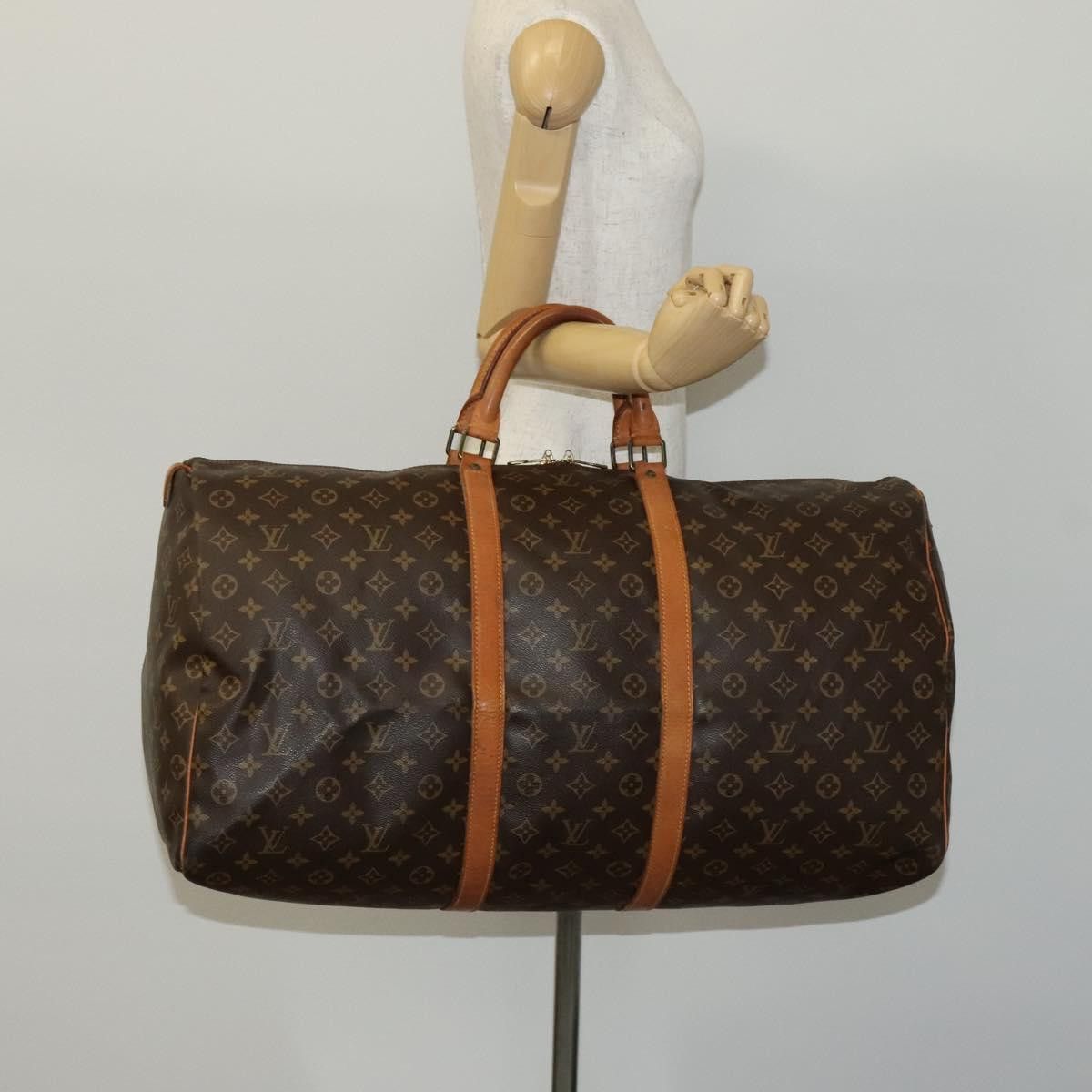 Louis Vuitton Keepall 60 Brown Canvas Travel Bag (Pre-Owned) Size ONE SIZE - 18 Thumbnail