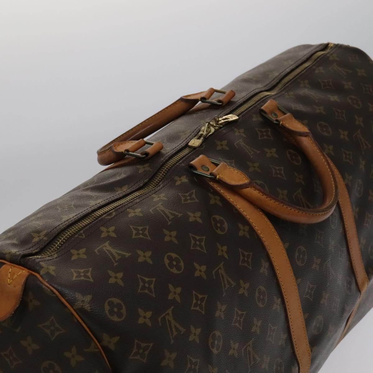 Louis Vuitton Keepall 60 Brown Canvas Travel Bag (Pre-Owned) Size ONE SIZE - 5 Thumbnail