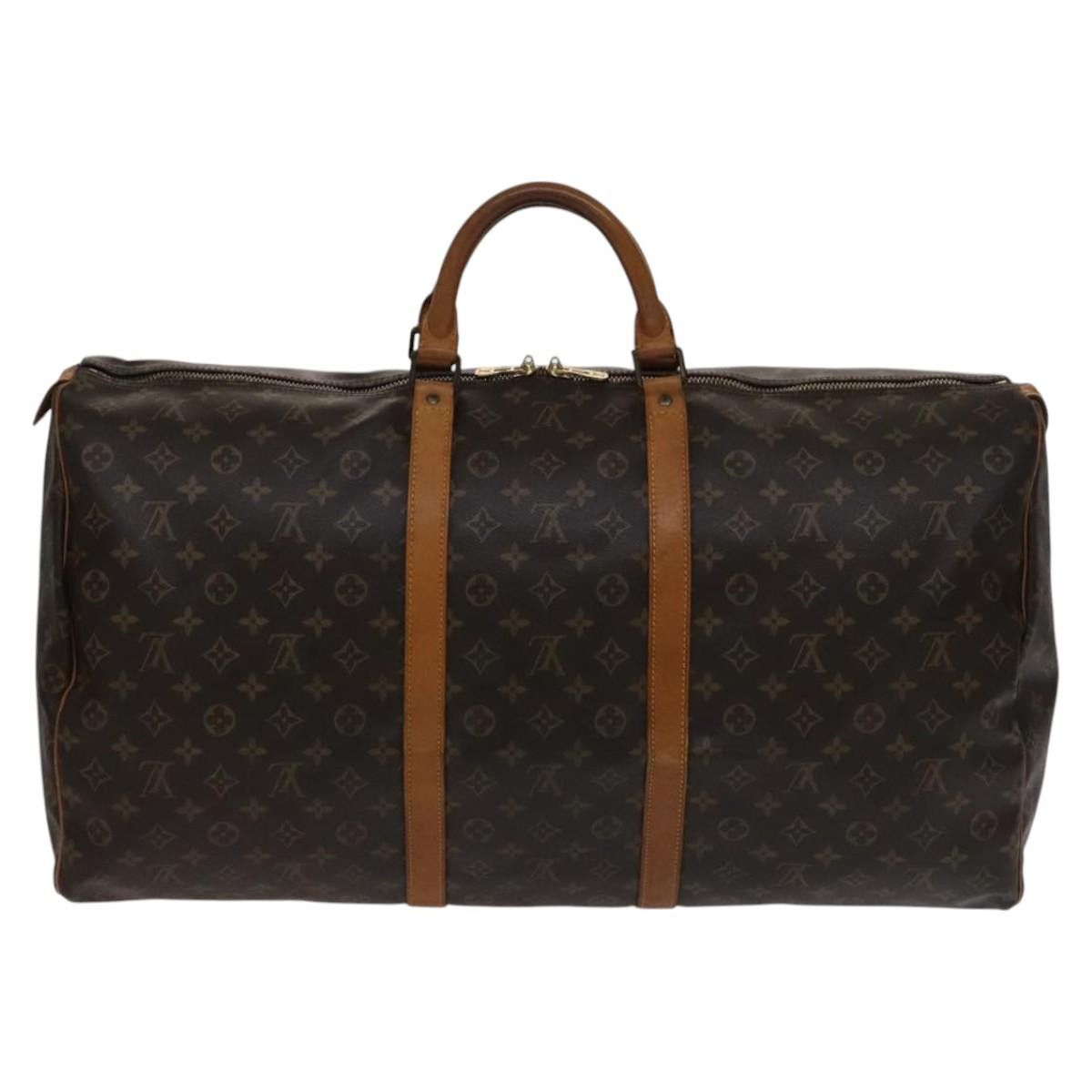 Louis Vuitton Keepall 60 Brown Canvas Travel Bag (Pre-Owned) Size ONE SIZE - 2 Thumbnail