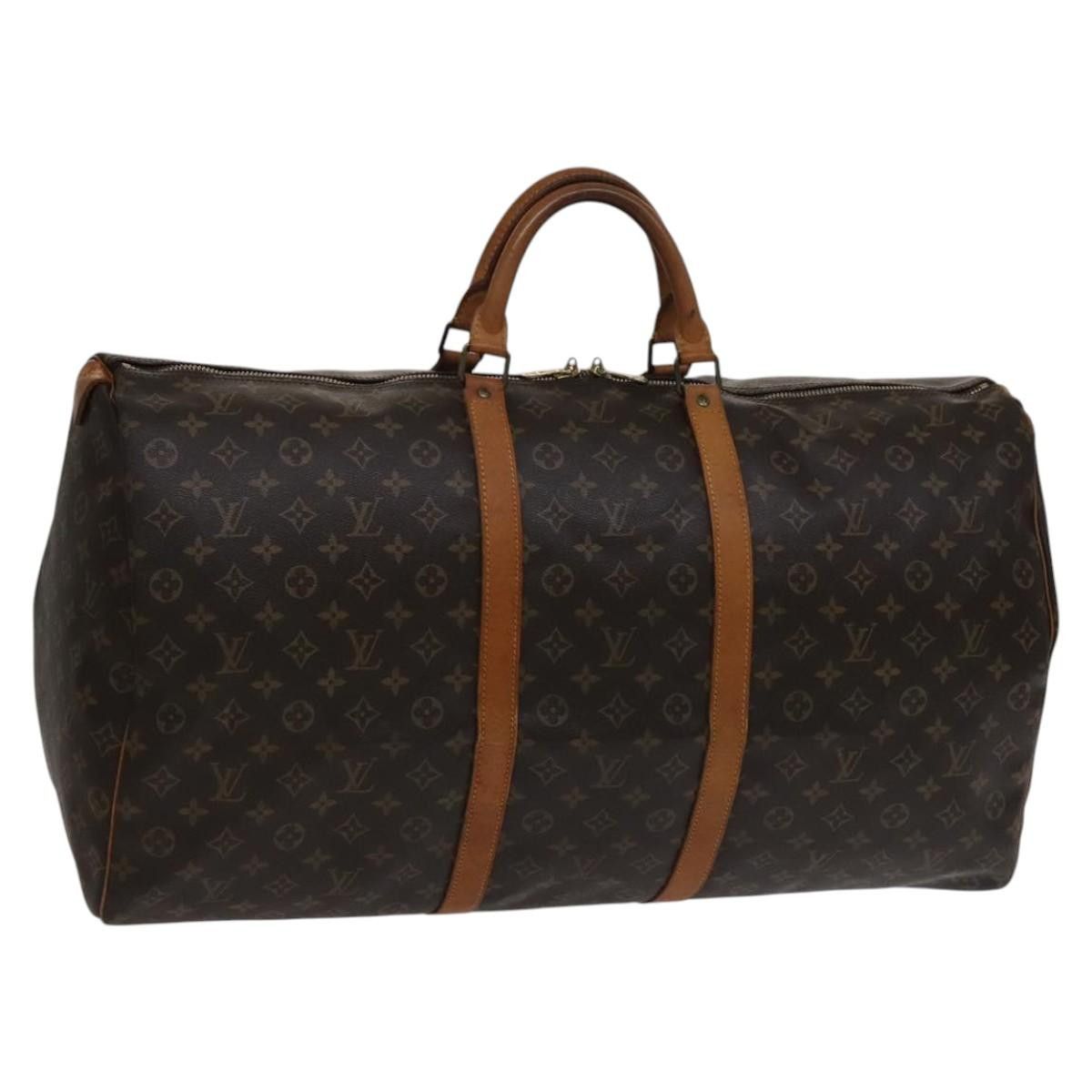 Louis Vuitton Keepall 60 Brown Canvas Travel Bag (Pre-Owned) Size ONE SIZE - 19 Thumbnail