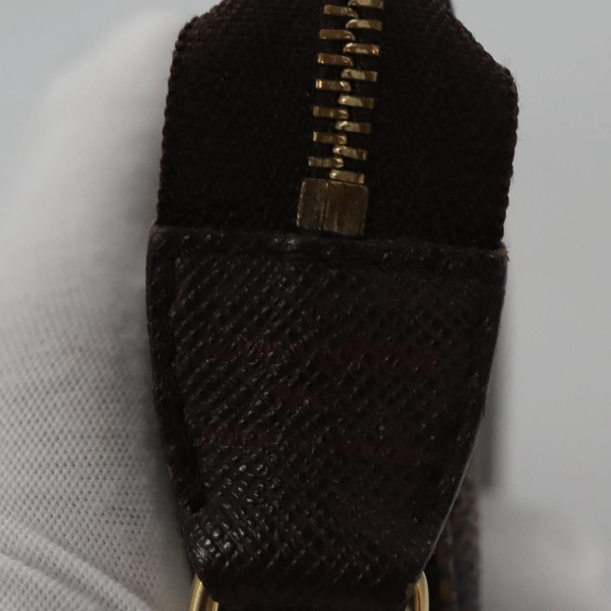 Louis Vuitton Mini Pochette Accessoires Brown Canvas Clutch Bag Size ONE SIZE - 9 Thumbnail
