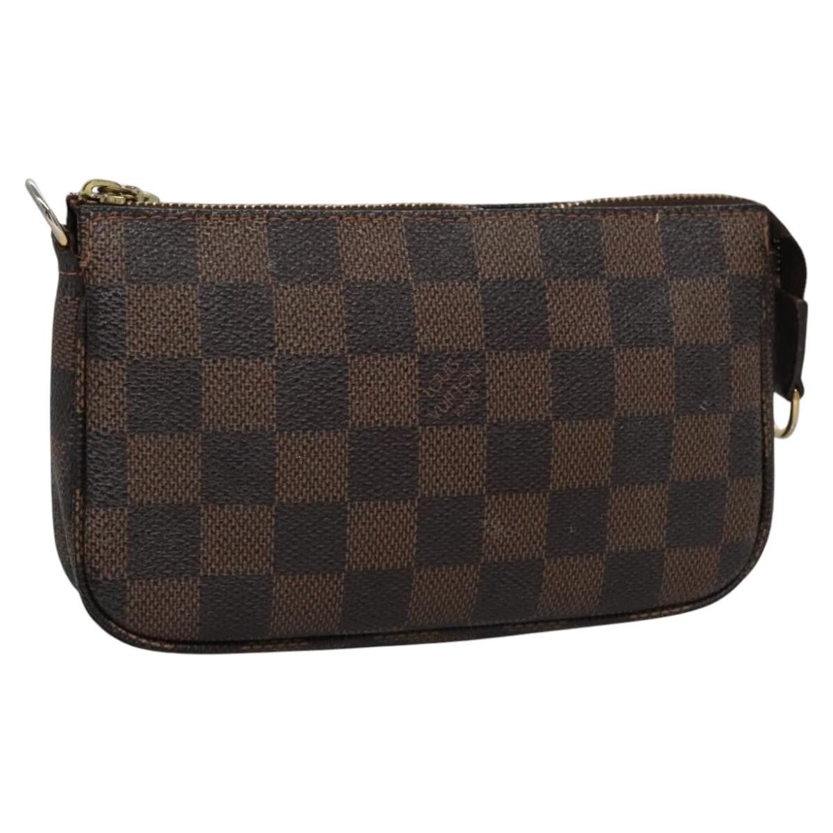 Louis Vuitton Mini Pochette Accessoires Brown Canvas Clutch Bag Size ONE SIZE - 13 Thumbnail