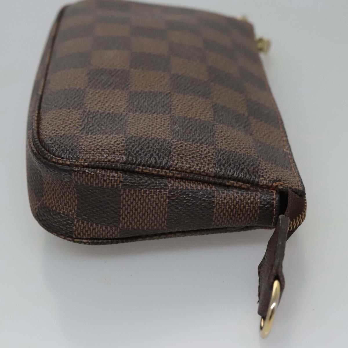 Louis Vuitton Mini Pochette Accessoires Brown Canvas Clutch Bag Size ONE SIZE - 4 Thumbnail