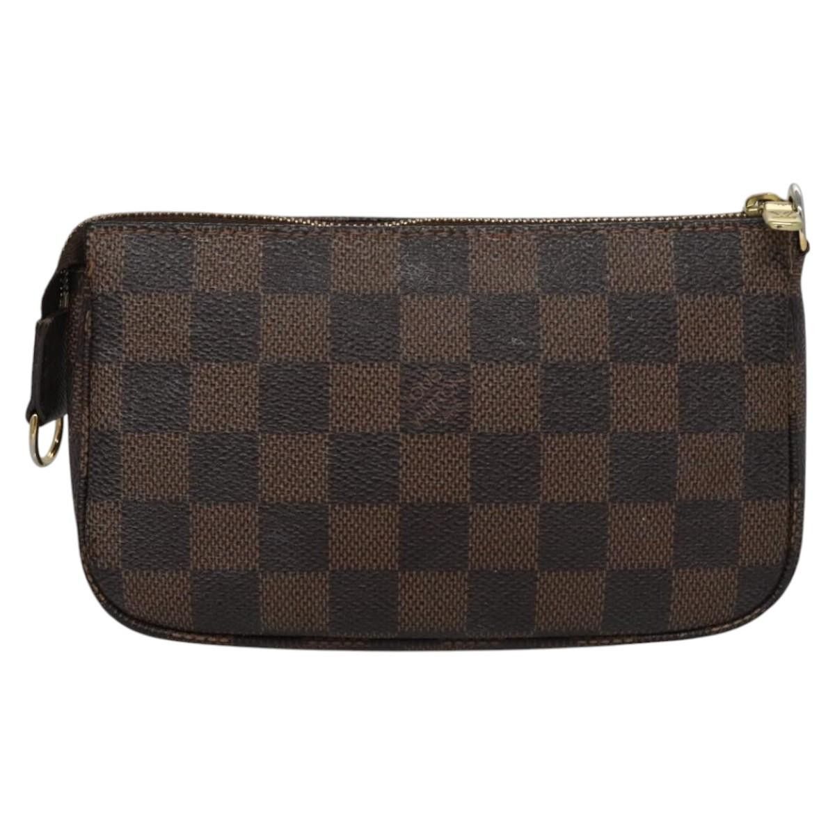 Louis Vuitton Mini Pochette Accessoires Brown Canvas Clutch Bag Size ONE SIZE - 2 Thumbnail