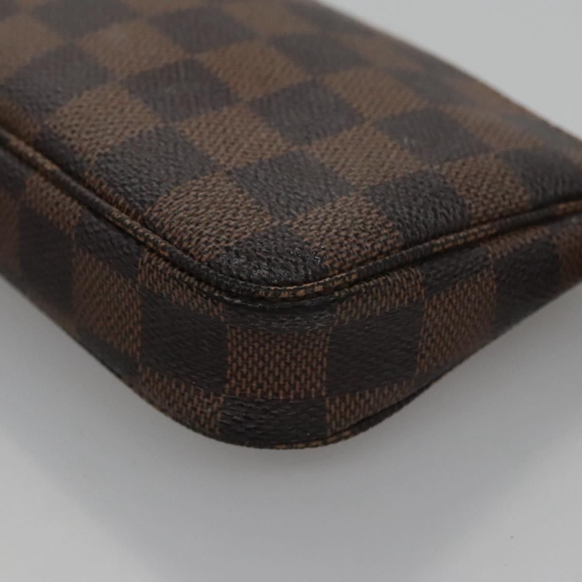 Louis Vuitton Mini Pochette Accessoires Brown Canvas Clutch Bag Size ONE SIZE - 6 Thumbnail