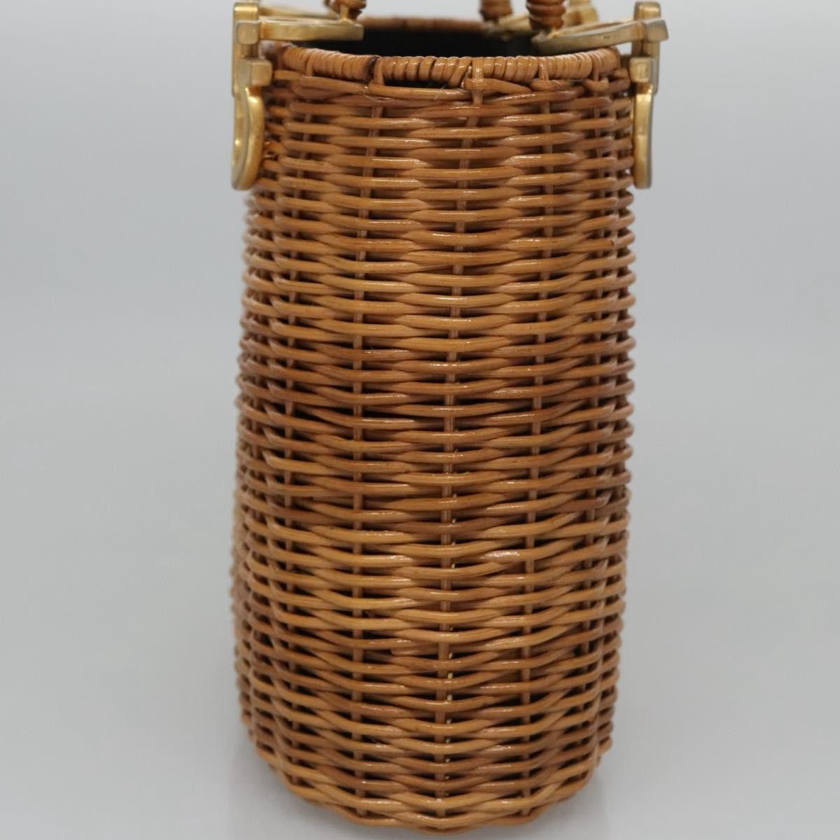 Salvatore Ferragamo Gancini Brown Wicker Handbag (Pre-Owned) Size ONE SIZE - 3 Thumbnail