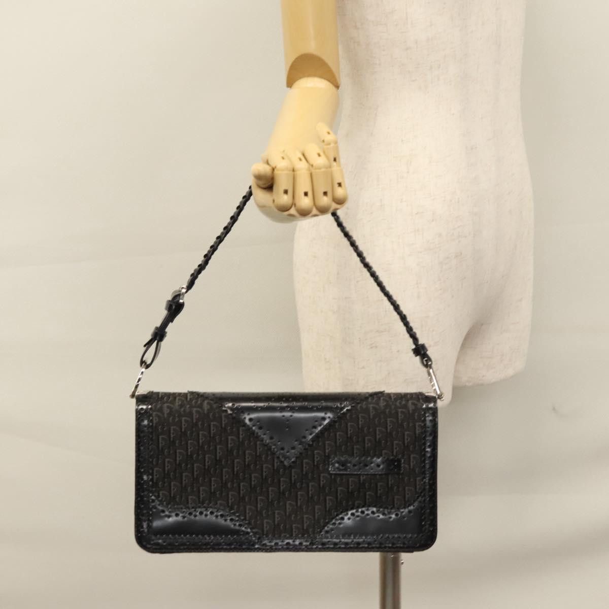 Dior Trotter Black Canvas Shoulder Bag (Pre-Owned) Size ONE SIZE - 16 Thumbnail