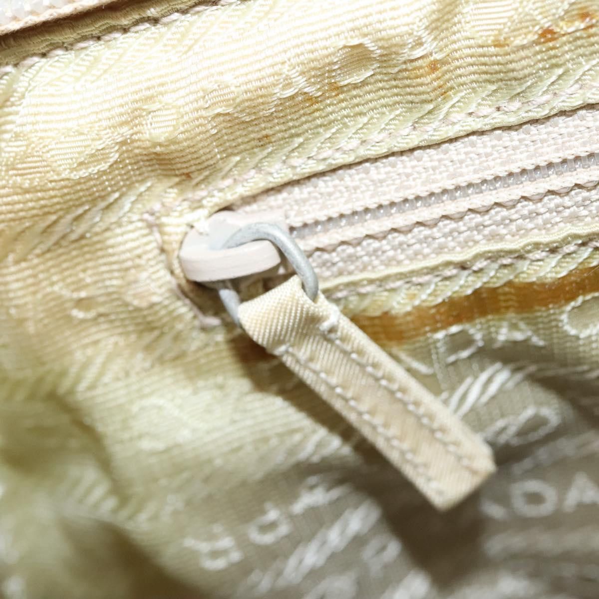 Prada Tessuto Ecru Synthetic Handbag (Pre-Owned) Size ONE SIZE - 14 Thumbnail