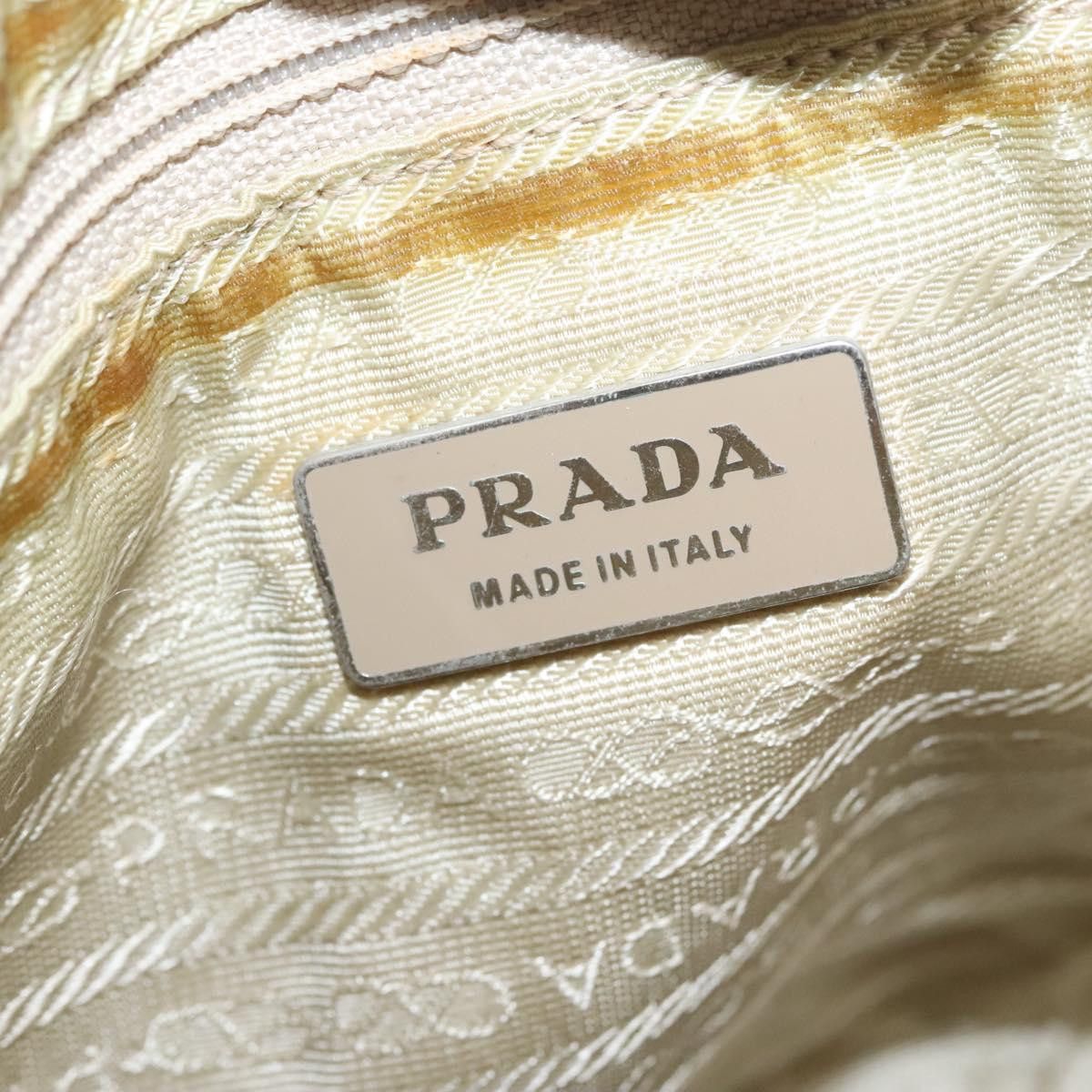 Prada Tessuto Ecru Synthetic Handbag (Pre-Owned) Size ONE SIZE - 19 Thumbnail