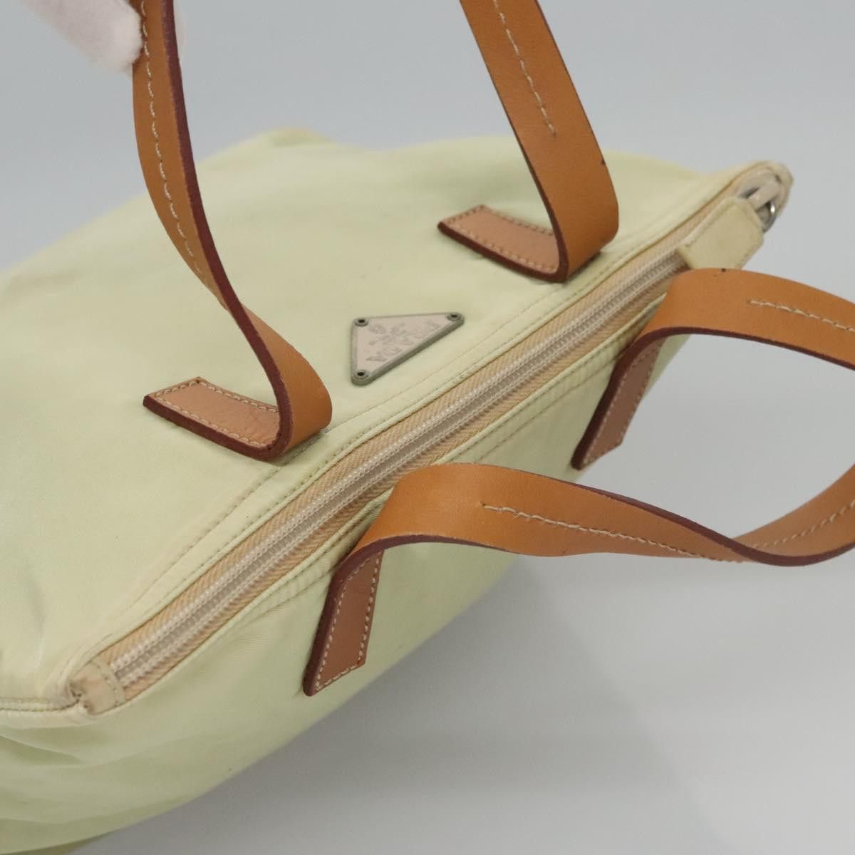 Prada Tessuto Ecru Synthetic Handbag (Pre-Owned) Size ONE SIZE - 5 Thumbnail
