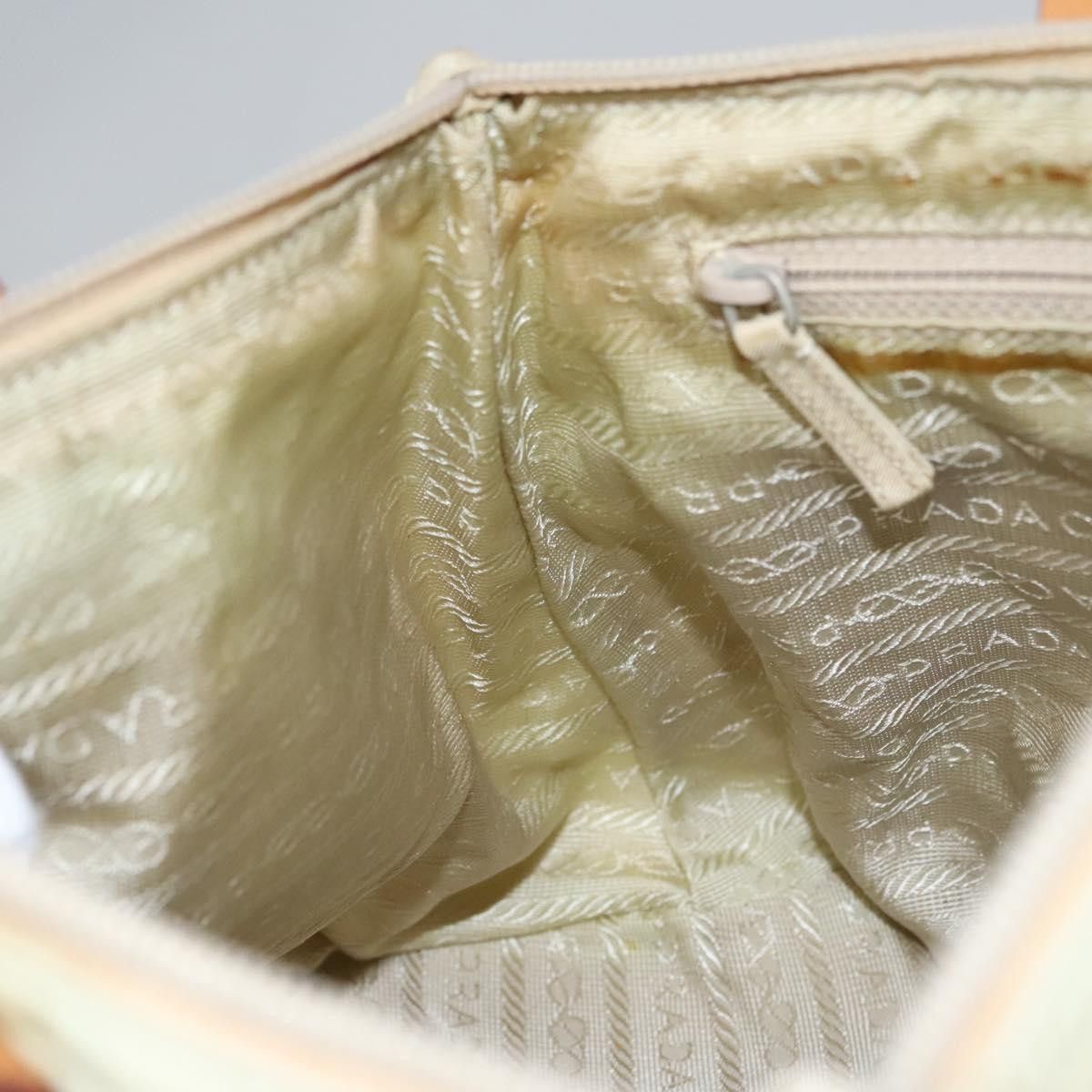 Prada Tessuto Ecru Synthetic Handbag (Pre-Owned) Size ONE SIZE - 17 Thumbnail