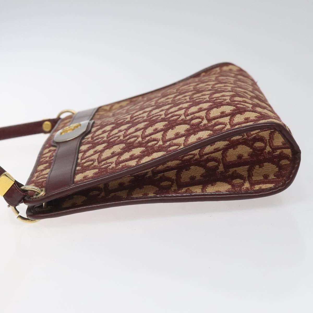 Dior Trotter Red Canvas Shoulder Bag (Pre-Owned) Size ONE SIZE - 4 Thumbnail