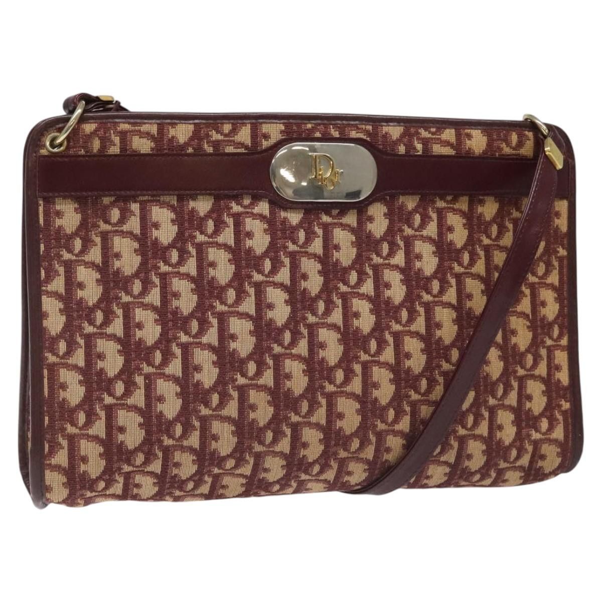 Dior Trotter Red Canvas Shoulder Bag (Pre-Owned) Size ONE SIZE - 18 Thumbnail