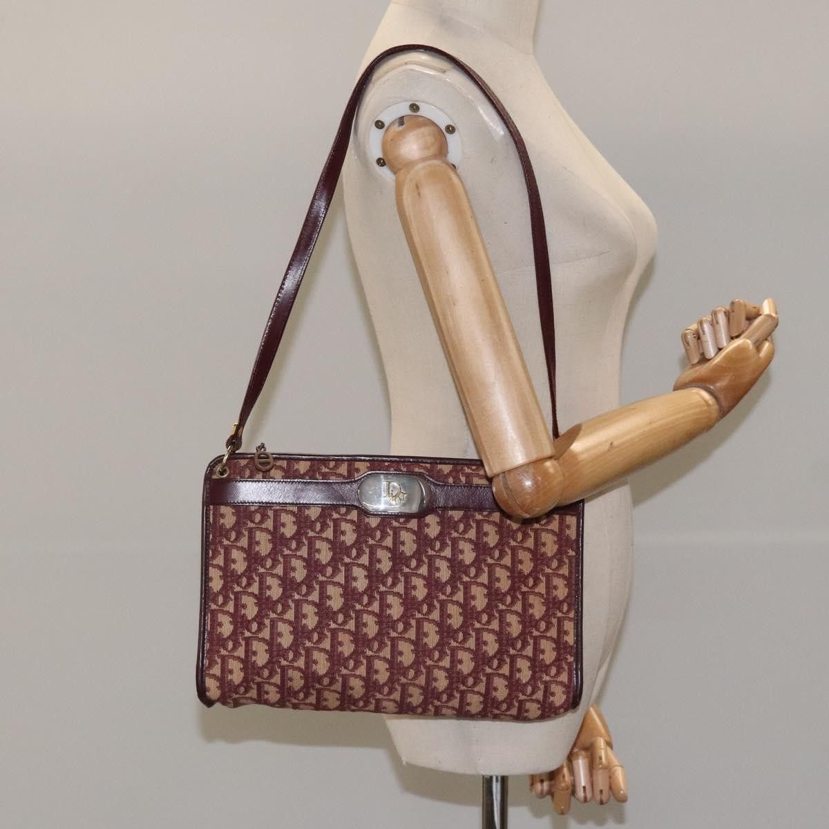Dior Trotter Red Canvas Shoulder Bag (Pre-Owned) Size ONE SIZE - 16 Thumbnail