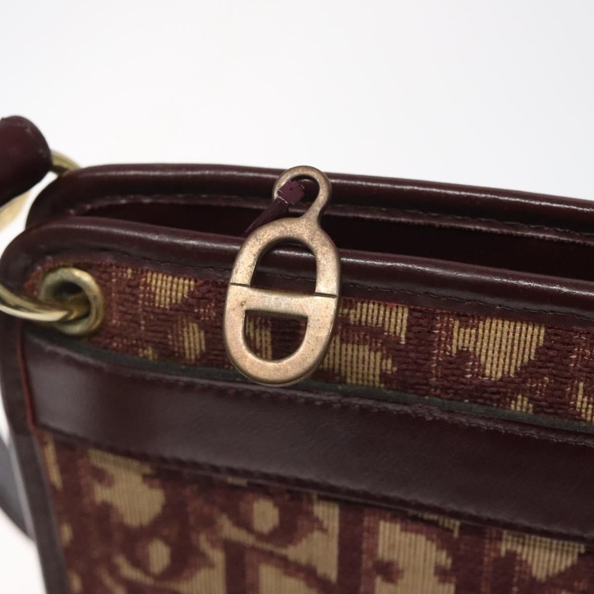 Dior Trotter Red Canvas Shoulder Bag (Pre-Owned) Size ONE SIZE - 12 Thumbnail