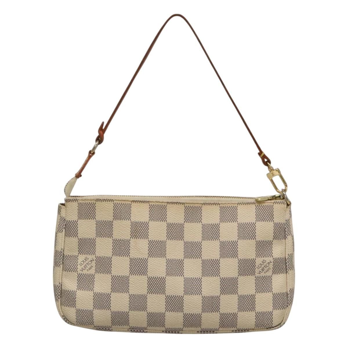 Louis Vuitton Pochette Accessoire White Canvas Clutch Bag (Pre-Owned) Size ONE SIZE - 2 Thumbnail