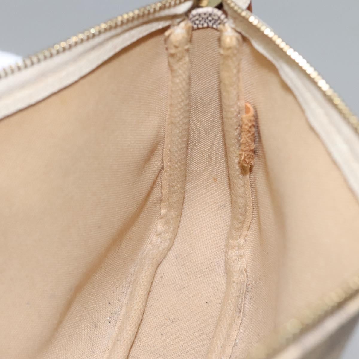 Louis Vuitton Pochette Accessoire White Canvas Clutch Bag (Pre-Owned) Size ONE SIZE - 19 Thumbnail