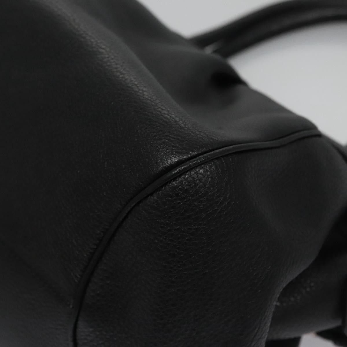 Salvatore Ferragamo Gancini Black Leather Handbag (Pre-Owned) Size ONE SIZE - 10 Thumbnail