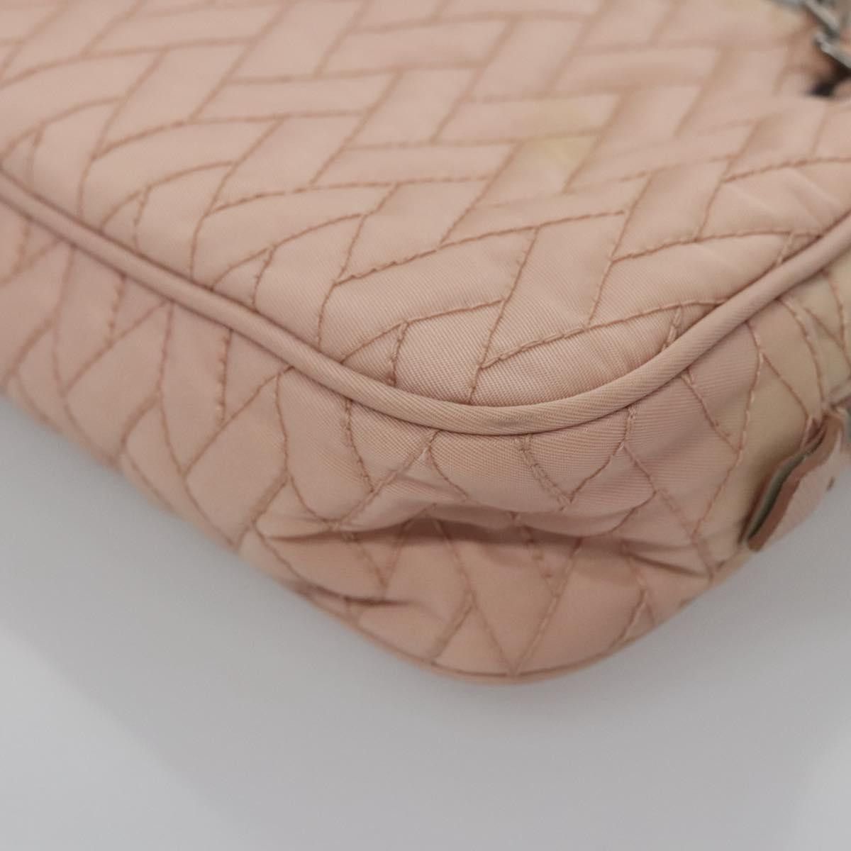 Prada Tessuto Pink Calfskin Shoulder Bag (Pre-Owned) Size ONE SIZE - 8 Thumbnail