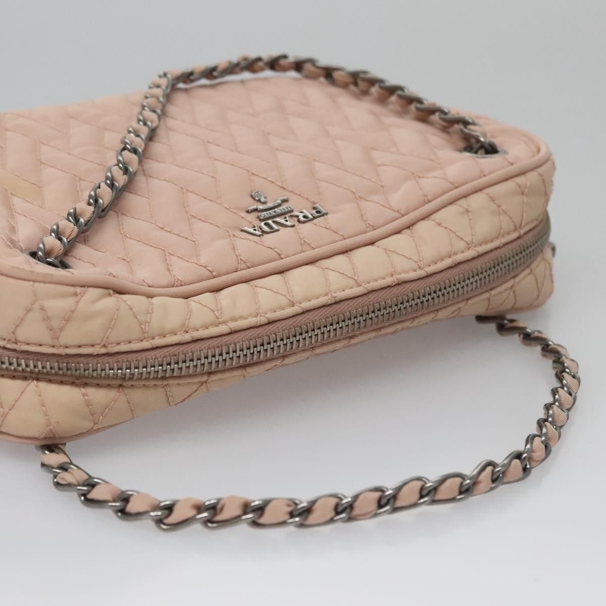 Prada Tessuto Pink Calfskin Shoulder Bag (Pre-Owned) Size ONE SIZE - 19 Thumbnail