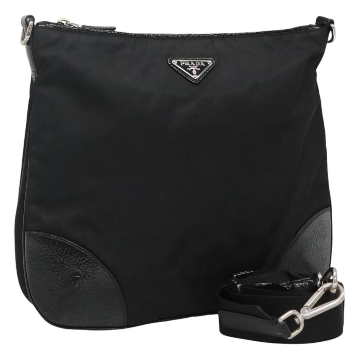 Prada Tessuto Black Synthetic Shoulder Bag (Pre-Owned) Size ONE SIZE - 18 Thumbnail