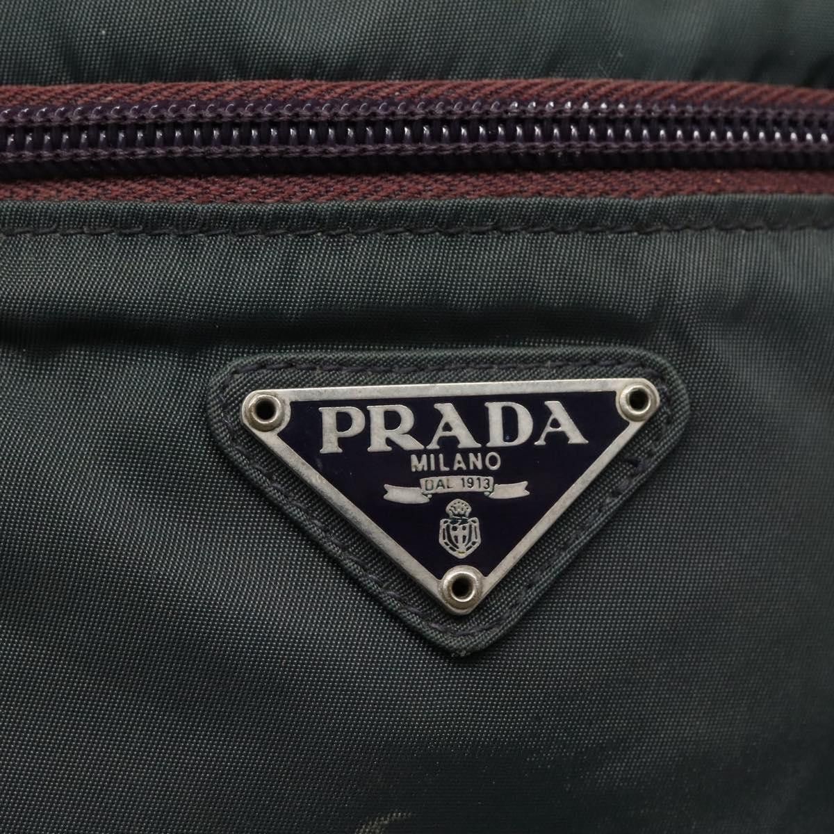 Prada Tessuto Green Synthetic Clutch Bag (Pre-Owned) Size ONE SIZE - 16 Thumbnail