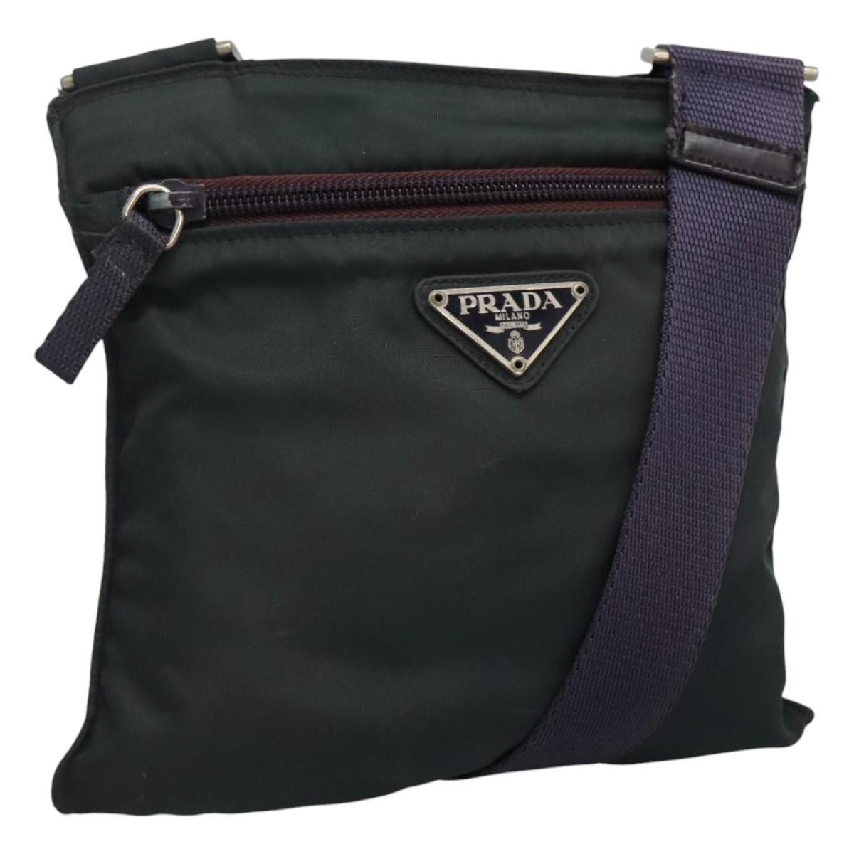 Prada Tessuto Green Synthetic Clutch Bag (Pre-Owned) Size ONE SIZE - 19 Thumbnail