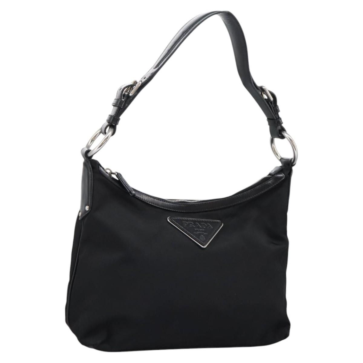 Prada Tessuto Black Synthetic Shoulder Bag (Pre-Owned) Size ONE SIZE - 20 Thumbnail