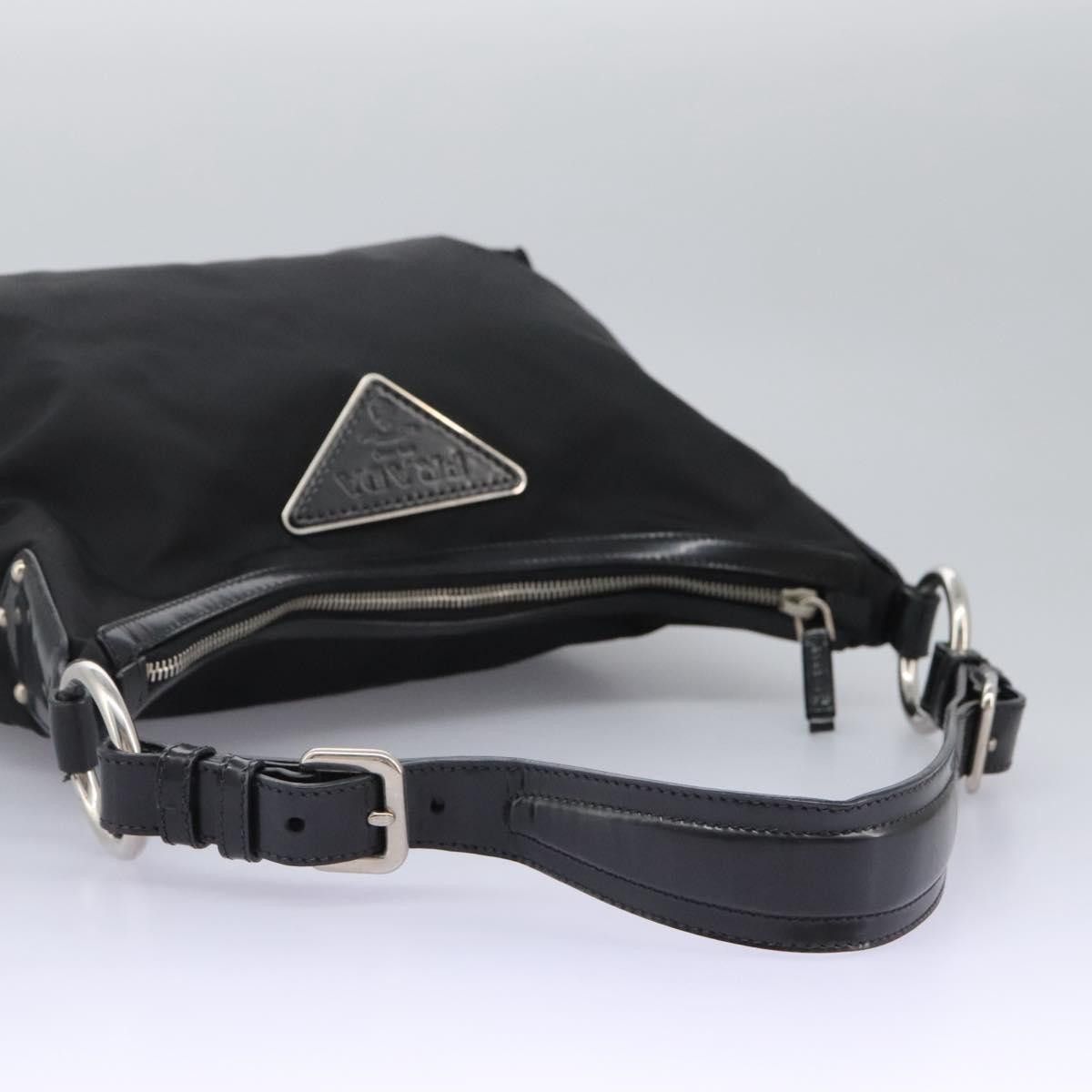 Prada Tessuto Black Synthetic Shoulder Bag (Pre-Owned) Size ONE SIZE - 10 Thumbnail