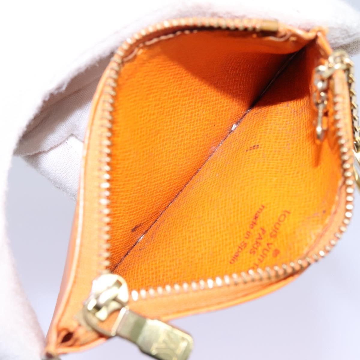 Louis Vuitton Pochette Clés Orange Leather Wallet (Pre-Owned) Size ONE SIZE - 11 Thumbnail