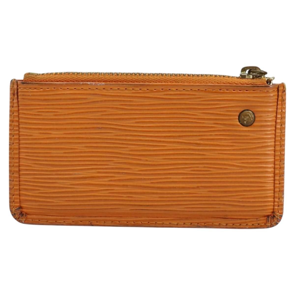 Louis Vuitton Pochette Clés Orange Leather Wallet (Pre-Owned) Size ONE SIZE - 2 Thumbnail