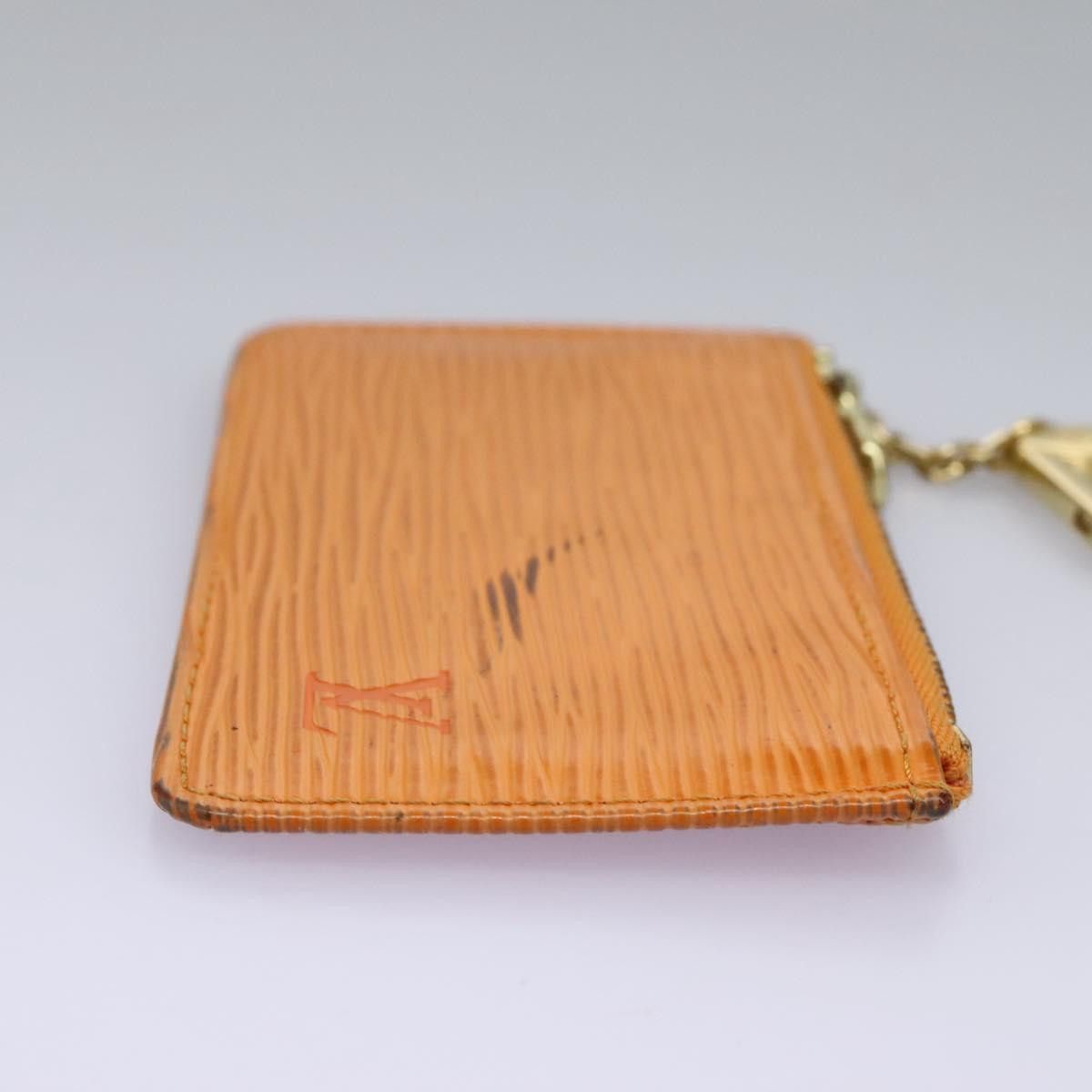 Louis Vuitton Pochette Clés Orange Leather Wallet (Pre-Owned) Size ONE SIZE - 4 Thumbnail