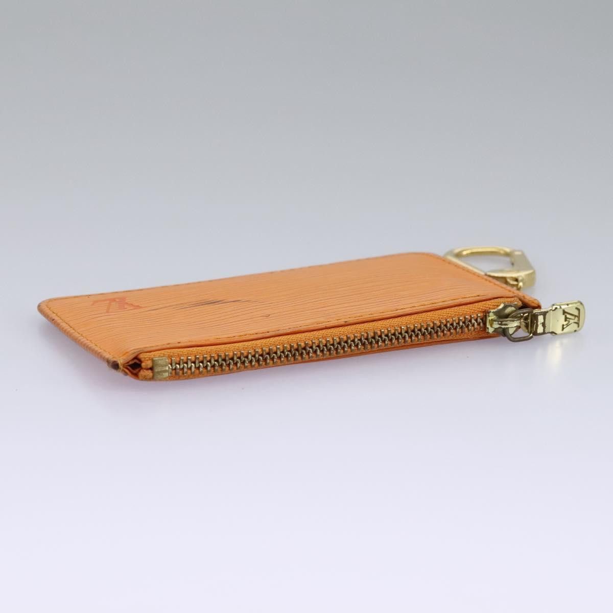 Louis Vuitton Pochette Clés Orange Leather Wallet (Pre-Owned) Size ONE SIZE - 15 Thumbnail