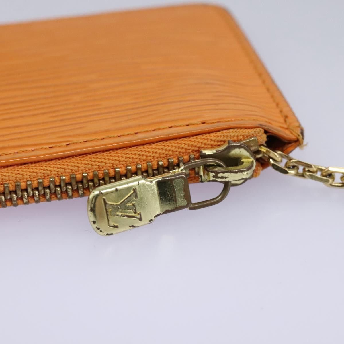 Louis Vuitton Pochette Clés Orange Leather Wallet (Pre-Owned) Size ONE SIZE - 9 Thumbnail